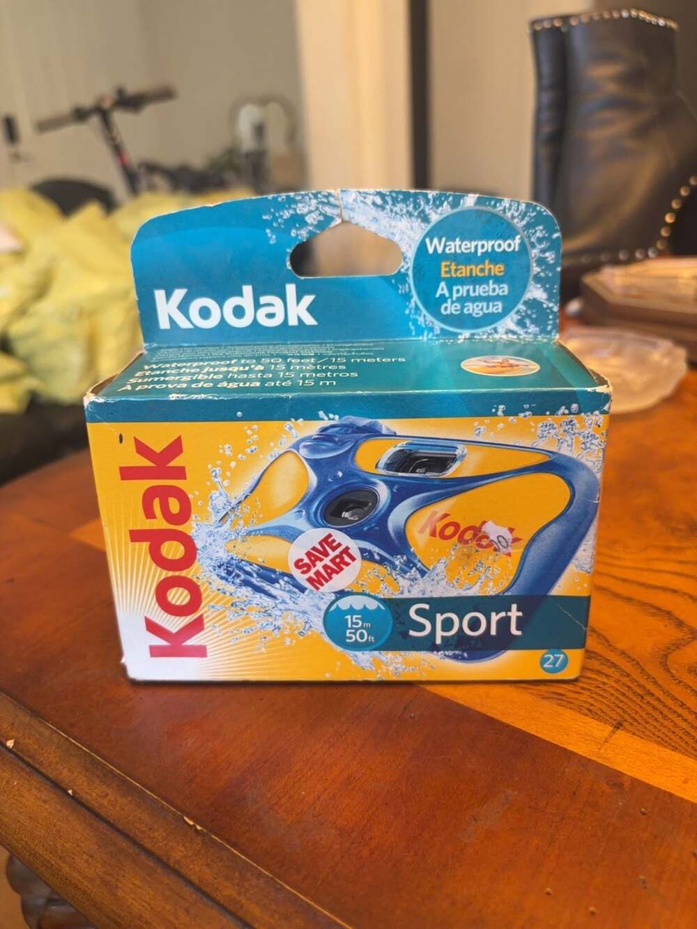 Vintage Kodak Sport Waterproof Single Use Camera 27 Exposures